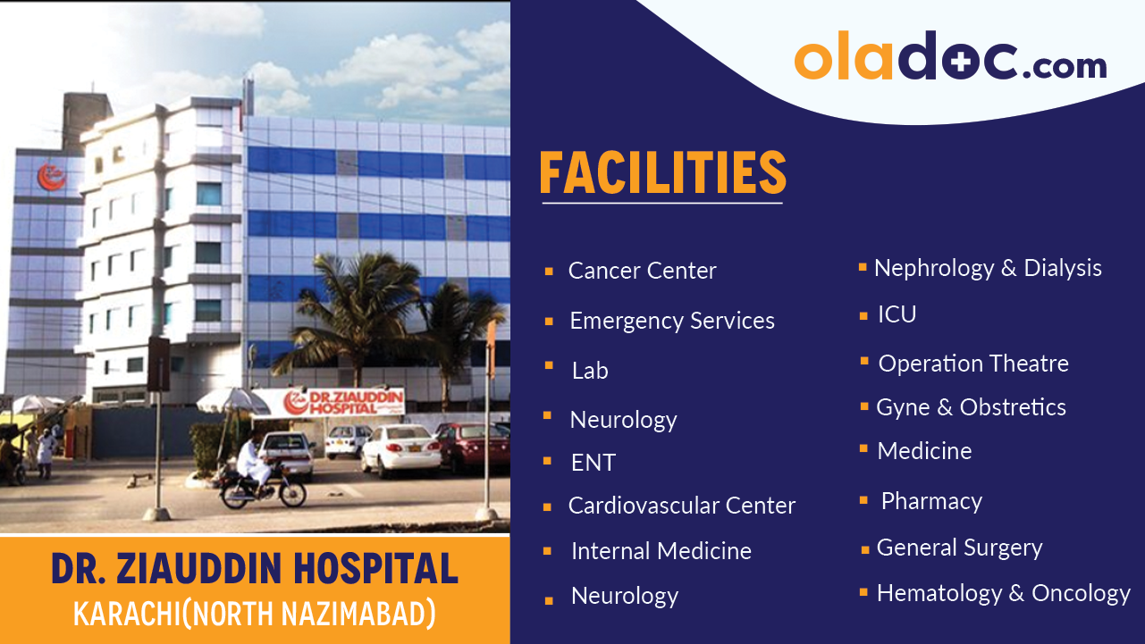 Dr. Ziauddin Hospital (North Nazimabad), Karachi Doctors List, Fee